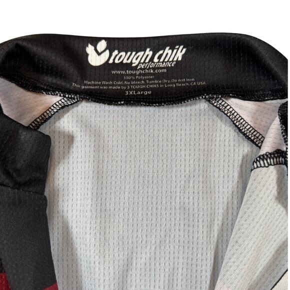 Tough Chik 3XL Cycling Jersey Saints Sinners Ride Tough Black Red Women's - Picture 4 of 6